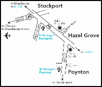 Locations of rehearsals and concerts